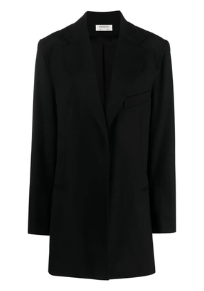 Gauchère notched-lapels single-breasted coat - Black