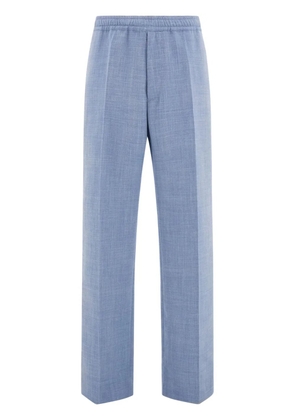 Ferragamo mélange-effect trousers - Blue
