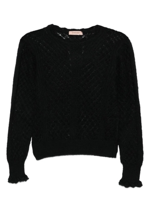 TWINSET ruffled-cuff knit sweater - 00006