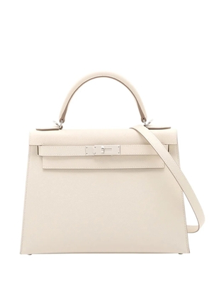 Hermès Pre-Owned 2024 Epsom Kelly II Sellier 28 satchel - White