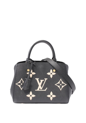 Louis Vuitton Pre-Owned 2021 Bicolor Monogram Empreinte Giant Montaigne BB satchel - Black