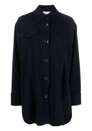 Rodebjer pointed-collar button-up shirt - Blue