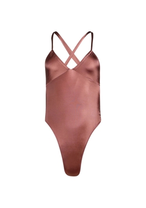 TROPIC OF C Solana cross-strap swimsuit - Brown