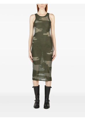 Durazzi Milano abstract-print midi dress - Green