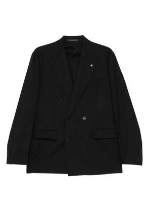 Tagliatore double-breasted wool suit - Black