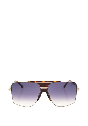 Victoria Beckham Eyewear tortoiseshell geometric-frame sunglasses - Brown