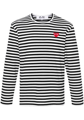 Comme Des Garçons Play striped T-shirt - Black