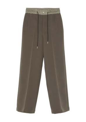 sacai drawstring-waist trousers - Green