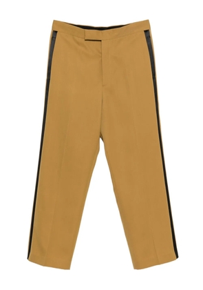 SAPIO gabardine side-stripe trousers - Brown