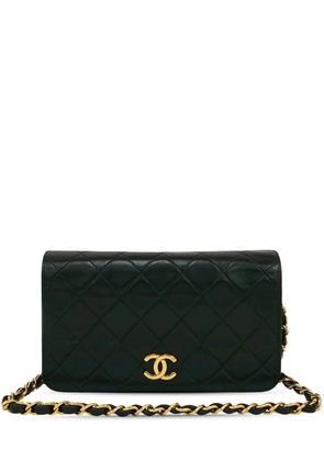 CHANEL Pre-Owned 1997-1999 CC Quilted Lambskin Full Single Flap crossbody bag - Black