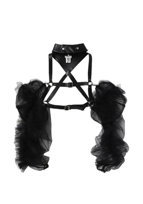 Noir Kei Ninomiya ruffled harness - Black