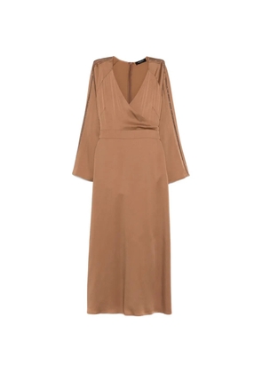 Fabiana Filippi V-neck embellished maxi dress - Brown