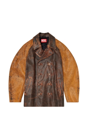 Diesel Nahun leather jacket - Brown