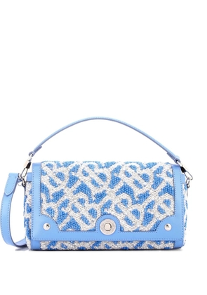 Burberry Pre-Owned TB Note Top Handle Bag Sequin Embellished Fabric shoulder bag - Blue