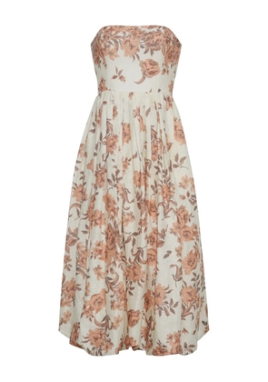 Cara Cara Anisha strapless midi dress - Neutrals