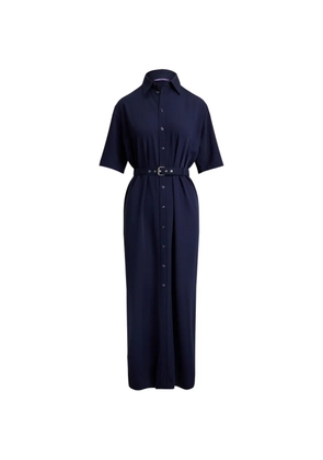 Ralph Lauren Collection Carol belted short-sleeve dress - Blue