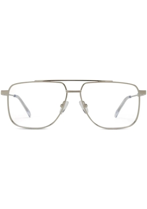Alexander McQueen Eyewear oversize-frame glasses - Silver