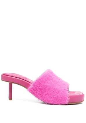 Jacquemus textured-finish open-toe sandals - Pink