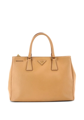 Prada Pre-Owned Double Zip Lux Saffiano Leather Medium tote bag - Brown