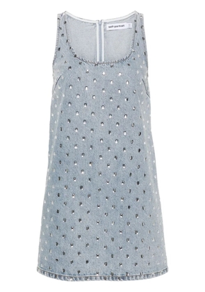 Self-Portrait Denim Dress - Blue