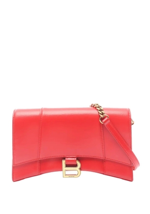 Balenciaga Pre-Owned 2010-2026 Calfskin Hourglass Wallet On Chain crossbody bag - Red
