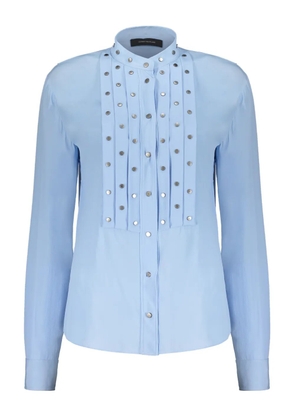 Cédric Charlier stud-detailing shirt - Blue