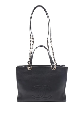 CHANEL Pre-Owned 2021-2026 CC Leather Shopping tote bag - Black