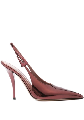 Paris Texas 105mm slingback pointed-toe pumps - Red