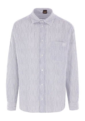 LOEWE embroidered-Anagram shirt - Blue