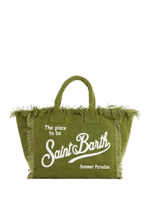 MC2 Saint Barth Vanity fringed tote bag - Green