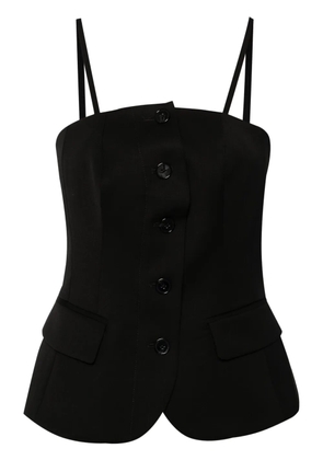 DONDUP button-up tank top - Black