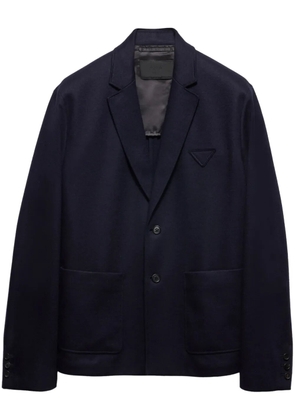 Prada single-breasted wool jacket - Blue