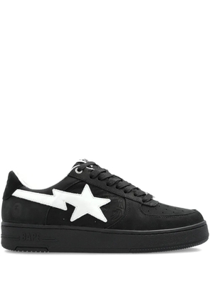A BATHING APE® Sk8 Sta 3 star-embellished leather sneakers - Black