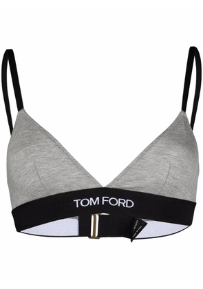 TOM FORD logo waistband bra - Grey