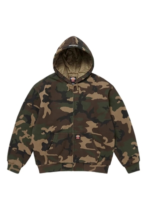 Supreme x Dickies® zip-fastening hoodie - Green