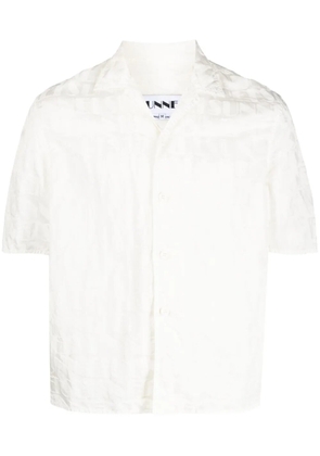 Sunnei monogram short-sleeve shirt - Neutrals