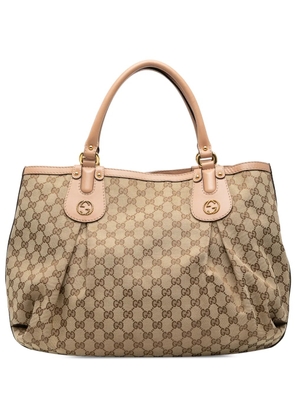 Gucci Pre-Owned 2000-2015 Large GG Canvas Scarlett tote bag - Brown