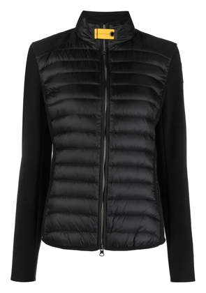Parajumpers logo-patch zip-up padded jacket - Black