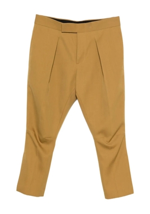 SAPIO pleated gabardine trousers - Brown