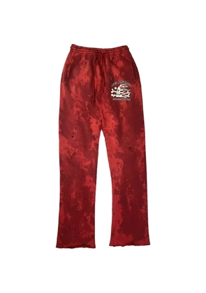 HELLSTAR tie-dye track pants - Red
