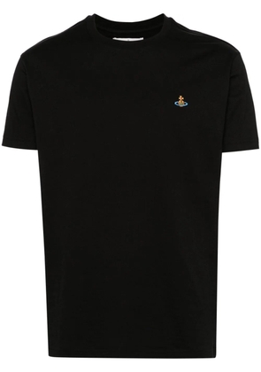 Vivienne Westwood Orb-embroidered cotton T-shirt - Black
