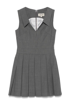 SHUSHU/TONG pleated mini dress - Grey