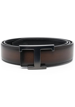 Tod's T logo-buckle belt - Brown
