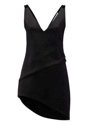 JW Anderson V-neck asymmetric dress - Black