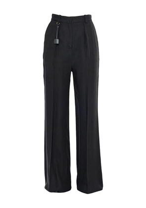 Elisabetta Franchi pleated straight trousers - Black