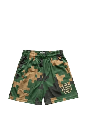 ERIC EMANUEL camouflage-pattern track shorts - Green