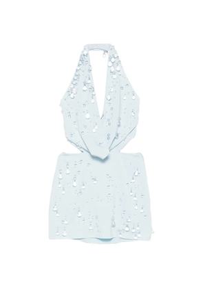 Cult Gaia cutout beaded mini dress - Blue