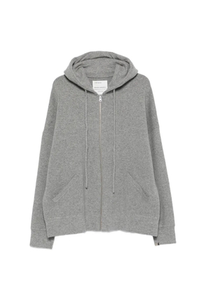extreme cashmere long-sleeves zip hoodie - Grey
