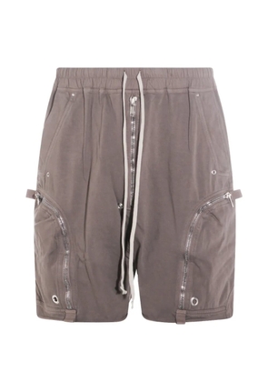 Rick Owens DRKSHDW zip-up cargo shorts - Grey