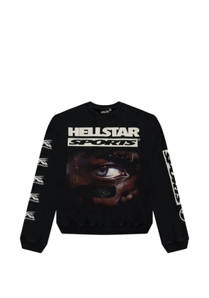HELLSTAR printed crewneck longsleeve sweatshirt - Black